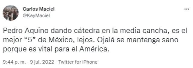 Periodista mexicano hacia Pedro Aquino.