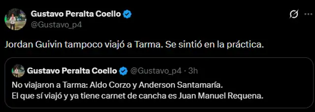 Información de Gustavo Peralta