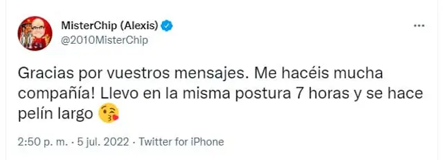 MisterChip actual estado de salud urgencia internado seguidores Twitter MisterChip actual estado de salud urgencia internado seguidores Twitter