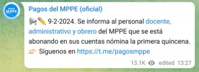 pagos mppe