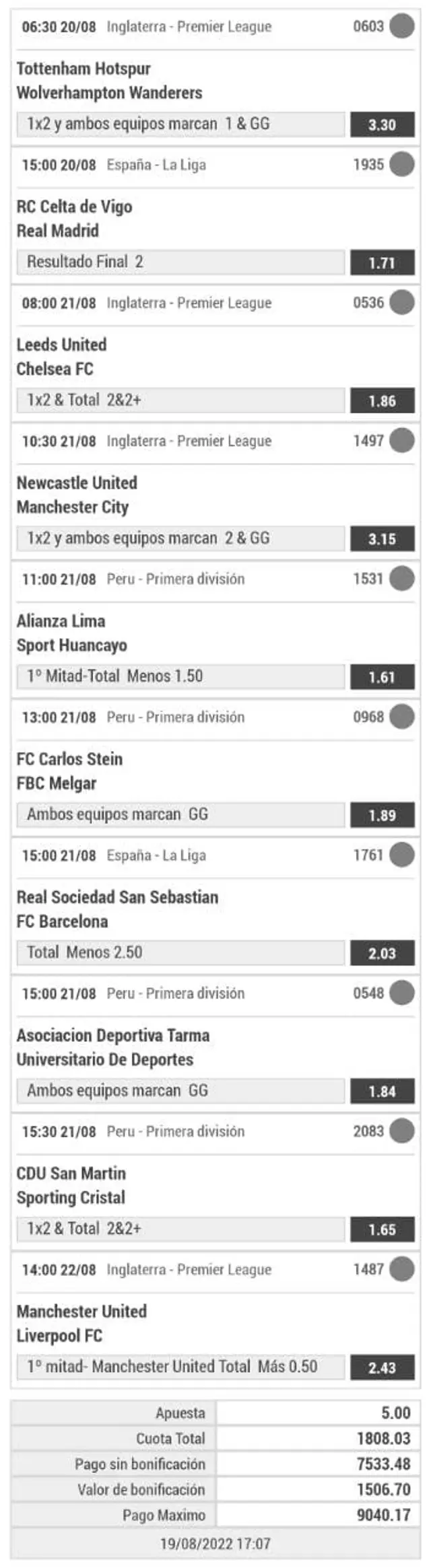 Apuesta deportiva