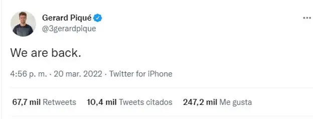 Twitter Gerard Piqué   