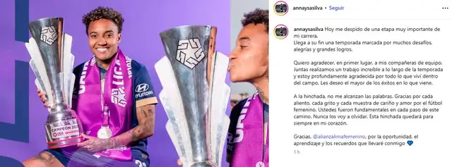 Alianza Lima, Annaysa Silva