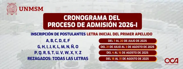 Examen de admisión UNSM