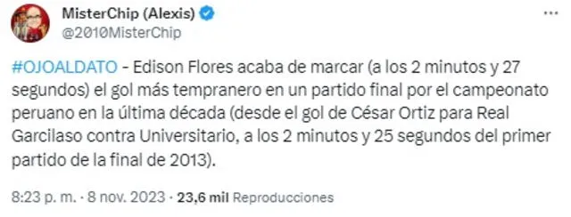 Mister Chip sobre Edison Flores Mister Chip sobre Edison Flores