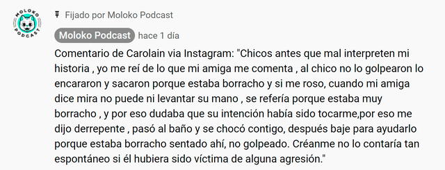 Carolain Cawen  YouTube  Moloko Podcast.