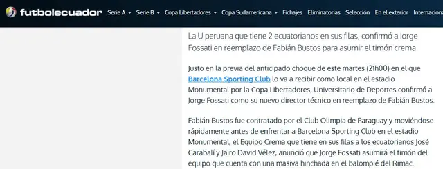 Universitario vs Barcelona SC