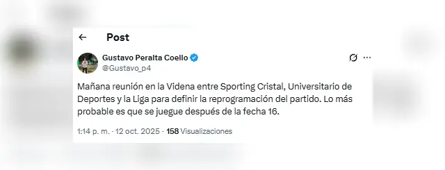 Universitario vs. Sporting Cristal