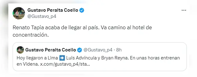 Renato Tapia, Selección Peruana
