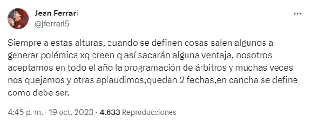 Jean Ferrari, Universitario de Deportes