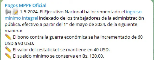constancia de trabajo MPPE