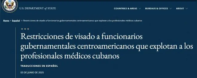 <em> Se dan nuevas restricciones de visados en EE. UU. / Foto: Departamento de Estado de EE. UU.</em>   