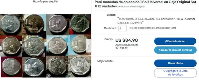 Moneda de 1 sol