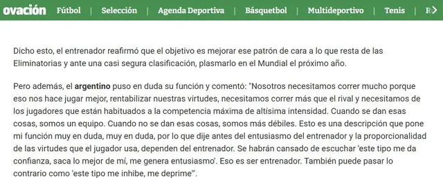 Marcelo Bielsa, Perú vs Uruguay Marcelo Bielsa, Perú vs Uruguay