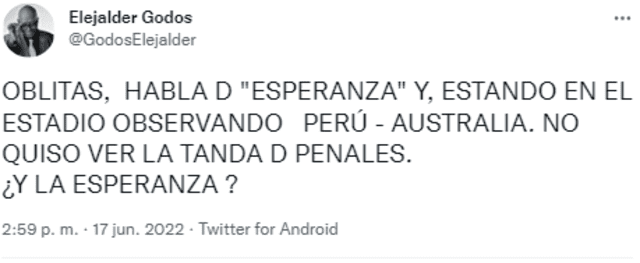 Godos contra Oblitas.