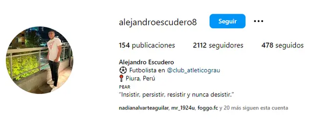  Alejandro Escudero reveló que este año jugará por Atlético Grau.   