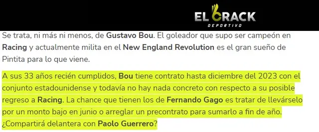 Fernando Gago quiere un nuevo delantero en Racing.