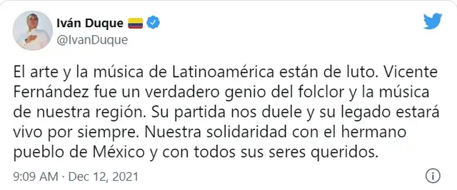 Muerte de Vicente Fernández