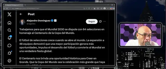 Mr. Peet habló sobre el aumento de cupos para el Mundial 2030 Mr. Peet habló sobre el aumento de cupos para el Mundial 2030