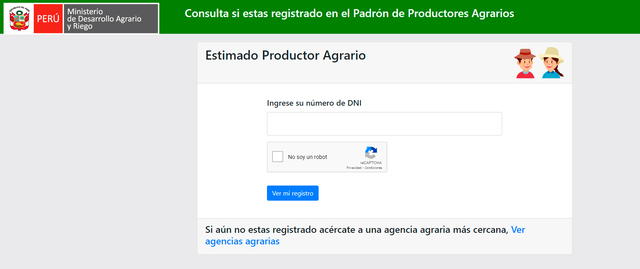 Midagri padrón de productores agrarios 2023 Midagri padrón de productores agrarios 2023