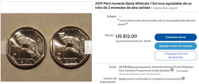 Moneda de 1 sol