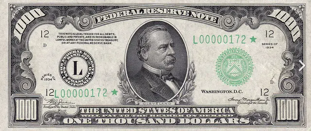billete 1000 dólares