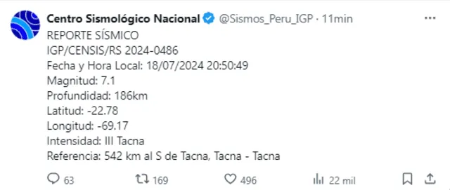 sismo de tacna