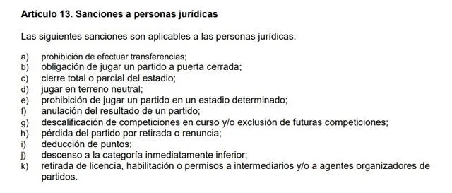 Reglamento Único de Justicia de la FPF.