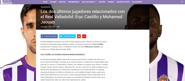 Eryc Castillo, Real Valladolid