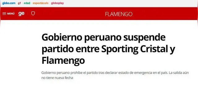 Sporting Cristal vs Flamengo