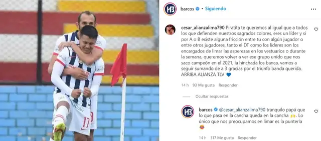 <strong>Instagram Hernán Barcos</strong>   