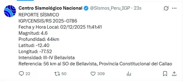 Temblor en Lima Temblor en Lima