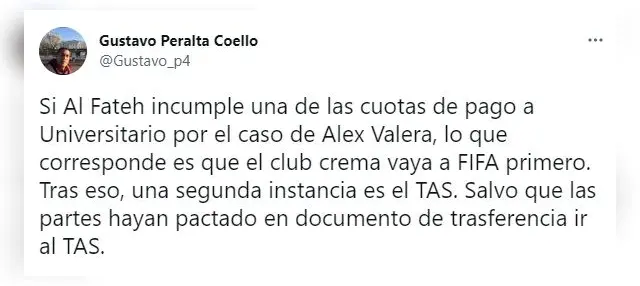 Alex Valera Universitario