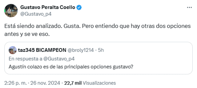 Agustín Colazo, Universitario de Deportes Agustín Colazo, Universitario de Deportes