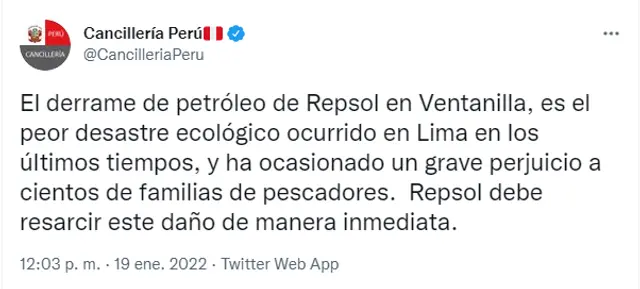 cancillería del perú