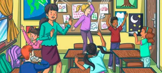 reto visual niños estuche salón viral redes sociales