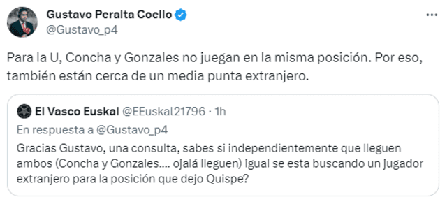 Jairo Concha, Christofer Gonzales, Universitario de Deportes