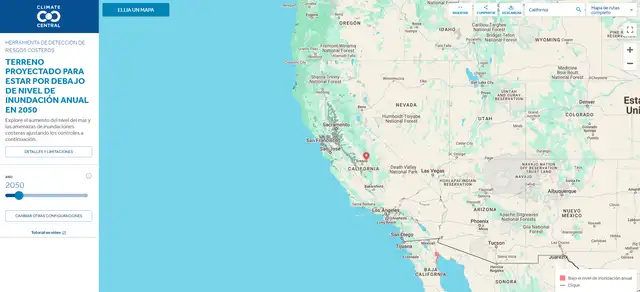 Mapa de California | Inundación