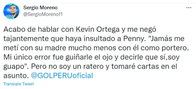 Ortega negó acusaciones de Penny.   