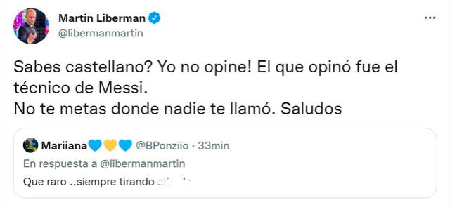 Martín Liberman y Lionel Messi Martín Liberman y Lionel Messi