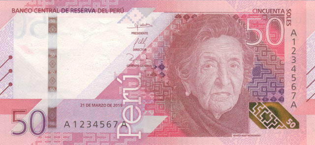nuevo billete de S/ 50