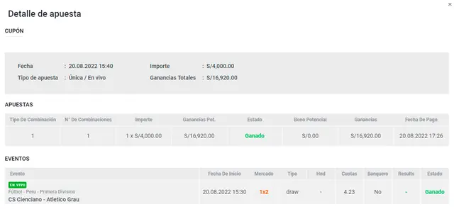 apuesta deportiva