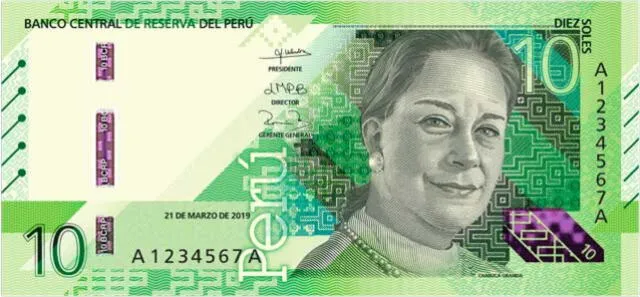 nuevo billete de S/ 10