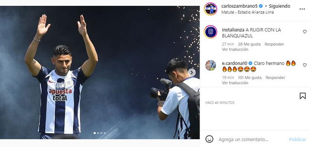 La respuesta de Edwin Cardona a Alianza Lima y Carlos Zambrano.