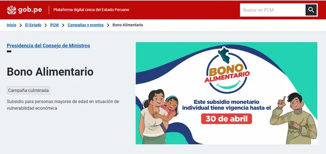 Bono Alimentario