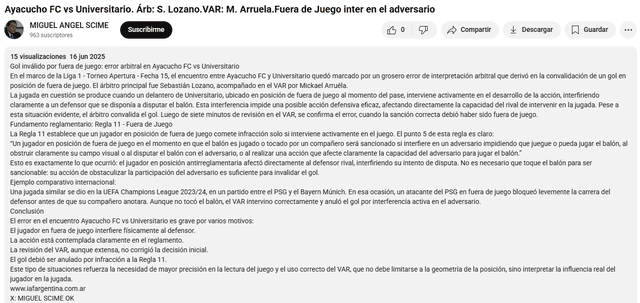 Universitario vs Ayacucho FC, Liga 1