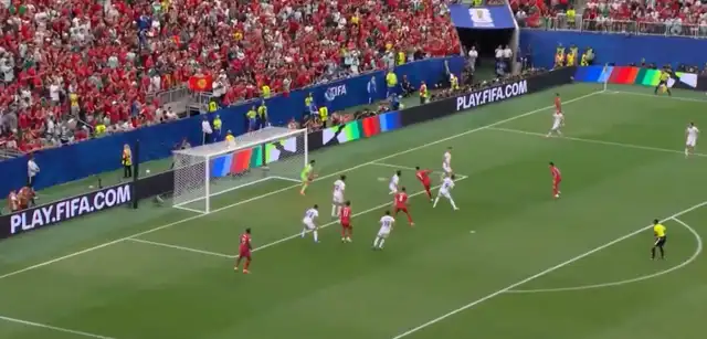 Así fue el gol de Cristiano Ronaldo. Foto: DSports