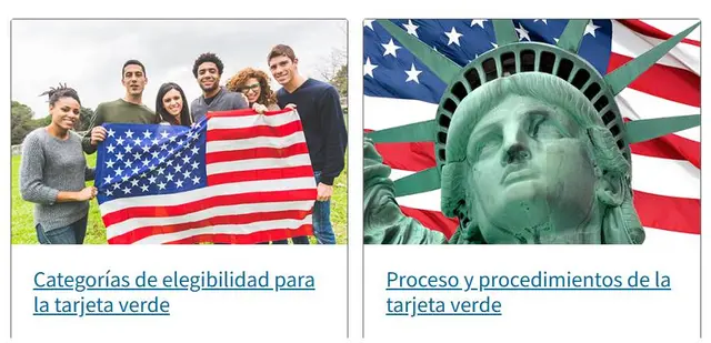  <em>Estas son las categorías de elegibilidad para la Green Card / Foto: USCIS</em>   