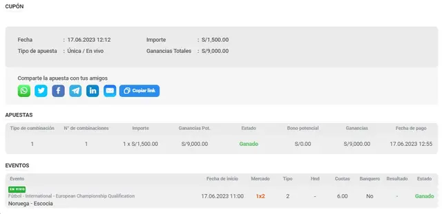 Apuesta deportiva