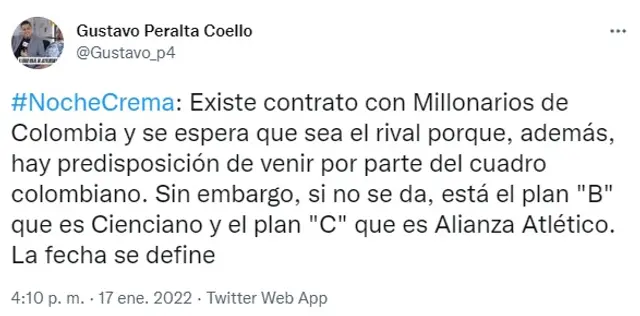 Twitter, Gustavo Peralta   